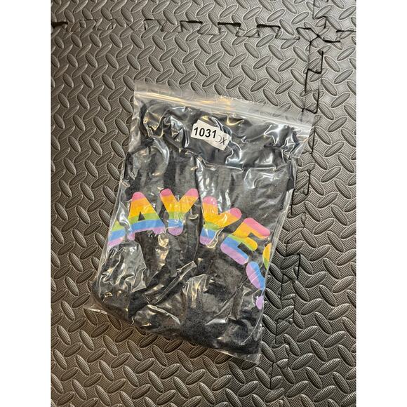 Wildfox SAY YES Destroyed Rainbow Jumper S Sweatshirt Top Loose Fit $136 Black - Picture 9 of 9